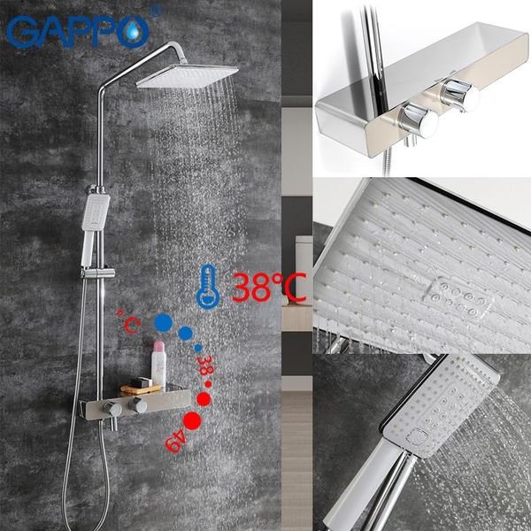 gappo brass shower faucets thermostatic bathtub faucet brass and stainless steel rainfall shower set mixer tap faucet mixer
gappo brass shower faucets thermostatic bathtub faucet brass and stainless steel rainfall shower set mixer tap faucet mixer