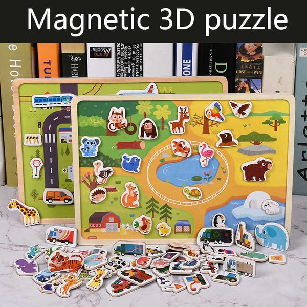 wooden magnetic puzzle animal traffic vehicle scenes game children baby early educational learning toys jigsaw puzzles for kids
wooden magnetic puzzle animal traffic vehicle scenes game children baby early educational learning toys jigsaw puzzles for kids