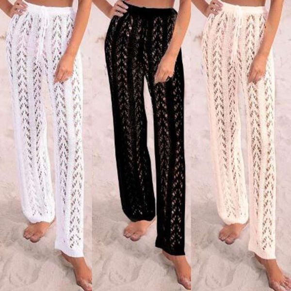 women's knitting leisure beach hollow sun proof trousers in spring 2020, Black;white
women's knitting leisure beach hollow sun proof trousers in spring 2020, Black;white