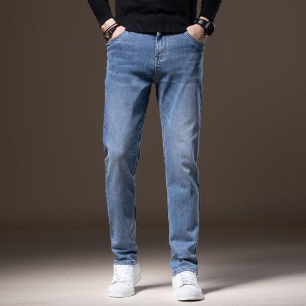 men's jeans 2021 fall winter cotton men casual straight denim trousers 5 colors available brand clothing, Blue
men's jeans 2021 fall winter cotton men casual straight denim trousers 5 colors available brand clothing, Blue