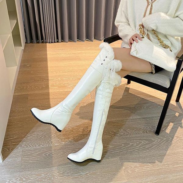 boots winter women non-slip waterproof snow fashion over-the-knee high platform keep warm long shoes, Black
boots winter women non-slip waterproof snow fashion over-the-knee high platform keep warm long shoes, Black