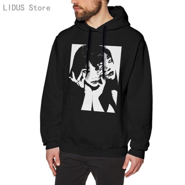 men's hoodies & sweatshirts tomie junji ito hoodie harajuku creativity streetwear, Black