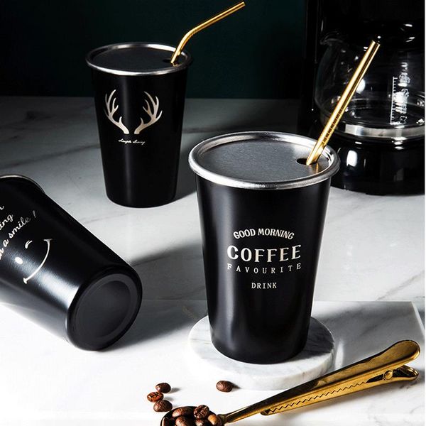 mugs black stainless steel coffee mug with lid starw creative letter travel camping tea milk juice cups home office gift beer cup 1pc
mugs black stainless steel coffee mug with lid starw creative letter travel camping tea milk juice cups home office gift beer cup 1pc