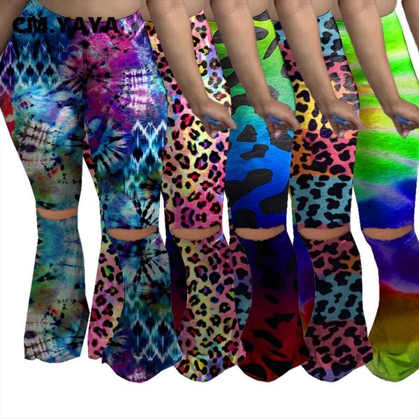 s 4xl tie dye women capri leopard flare leggings high waist bell bottom hole trousers draped jogger sweatpants, Black;white
s 4xl tie dye women capri leopard flare leggings high waist bell bottom hole trousers draped jogger sweatpants, Black;white