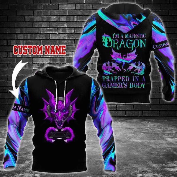men's hoodies & sweatshirts mens hoodie gamer dragon i'm a majestic diy name sweatshirt for men/women spring/autumn casual pullov, Black
men's hoodies & sweatshirts mens hoodie gamer dragon i'm a majestic diy name sweatshirt for men/women spring/autumn casual pullov, Black