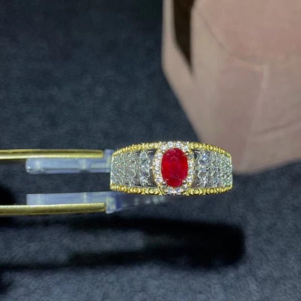 cluster rings colife jewlery vintage ruby ring for daily wear 4*6mm natural silver 925 jewelry gift woman, Golden;silver
cluster rings colife jewlery vintage ruby ring for daily wear 4*6mm natural silver 925 jewelry gift woman, Golden;silver