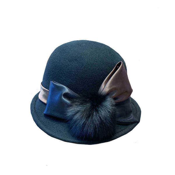 autumn and winter wool hat soft rabbit hair ball french silk satin bow basin style, Blue;gray
autumn and winter wool hat soft rabbit hair ball french silk satin bow basin style, Blue;gray