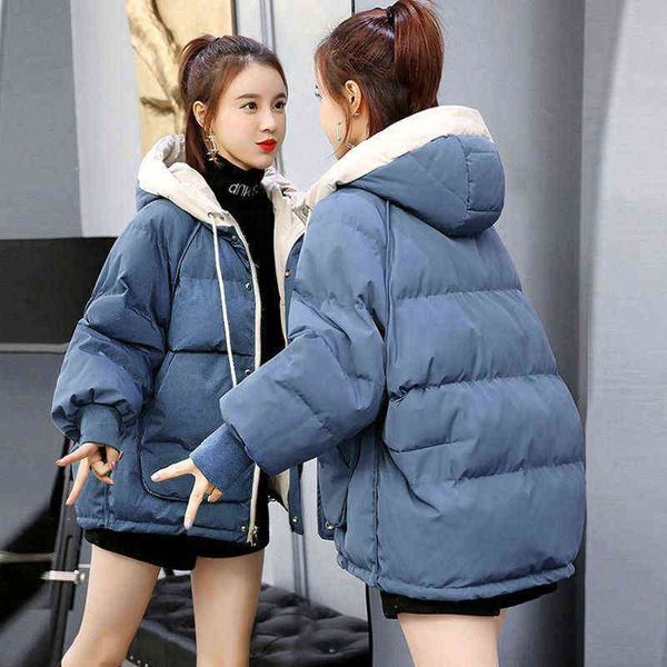 women's coats winter parkas jacket fashion hooded bread service jackets thicken warm cotton padded parka female outwear 211130, Black
women's coats winter parkas jacket fashion hooded bread service jackets thicken warm cotton padded parka female outwear 211130, Black