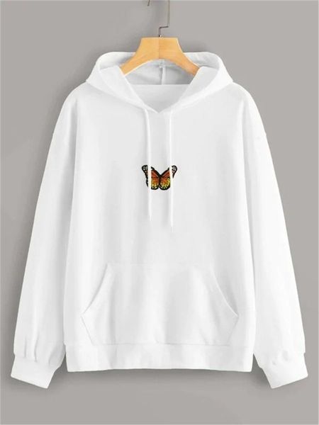 women's hoodies & sweatshirts autumn winter ladies long sleeve butterfly embroidery pullovers hoodie fashion casual pocket front hooded, Black
women's hoodies & sweatshirts autumn winter ladies long sleeve butterfly embroidery pullovers hoodie fashion casual pocket front hooded, Black