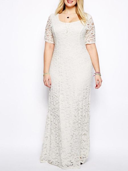 party dresses plus size lace formal dress short sleeves evening temperament u-neck prom back-zipper robe de soriee, White;black
party dresses plus size lace formal dress short sleeves evening temperament u-neck prom back-zipper robe de soriee, White;black