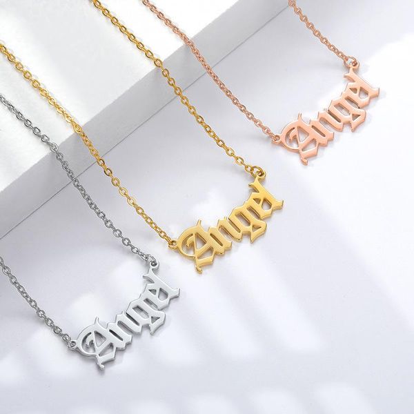 pendant necklaces stainless steel sweet chic women angel necklace gold color plant old europe font letter, Silver
pendant necklaces stainless steel sweet chic women angel necklace gold color plant old europe font letter, Silver