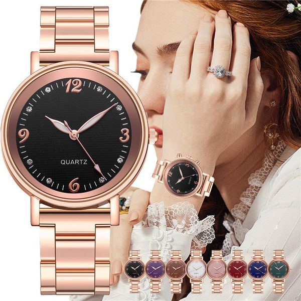 wristwatches women quartz luminous needle watch fashion luxury rose gold stainless steel female clock relogio feminino, Slivery;brown
wristwatches women quartz luminous needle watch fashion luxury rose gold stainless steel female clock relogio feminino, Slivery;brown
