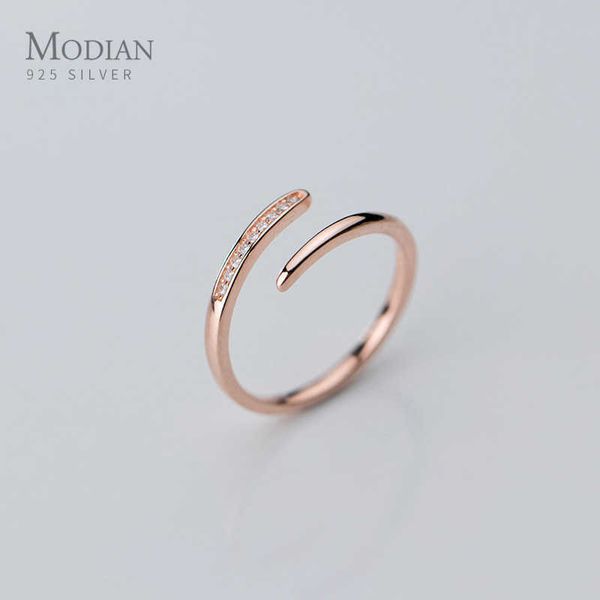 real 925 sterling silver simple rose gold color ring for women adjustable rings wedding engagement minimalist jewelry 210707, Slivery;golden 
real 925 sterling silver simple rose gold color ring for women adjustable rings wedding engagement minimalist jewelry 210707, Slivery;golden