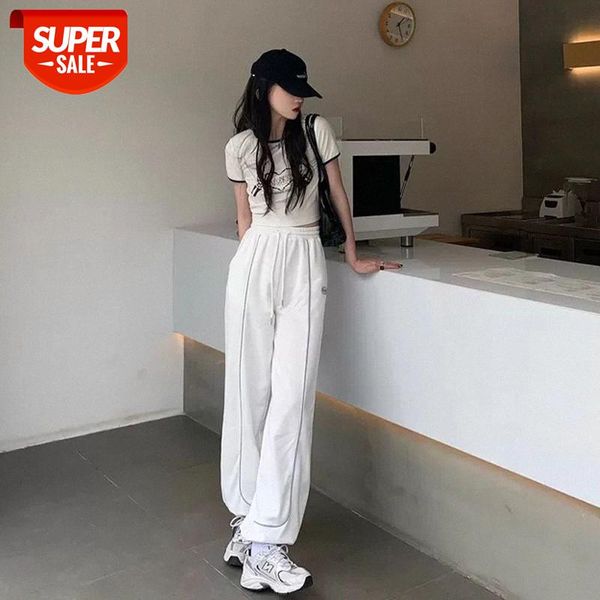 straight trousers, contrast color strips, casual women's loose waist, thin stitching pants #sj5z, Black;white
straight trousers, contrast color strips, casual women's loose waist, thin stitching pants #sj5z, Black;white