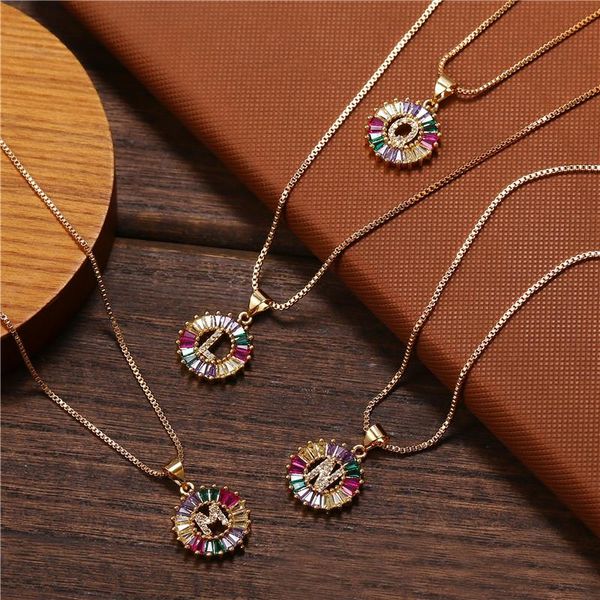 pendant necklaces juran gold color micro pave rainbow cz cubic zirconia a-z initials letter for women girls fashion jewelry, Silver
pendant necklaces juran gold color micro pave rainbow cz cubic zirconia a-z initials letter for women girls fashion jewelry, Silver