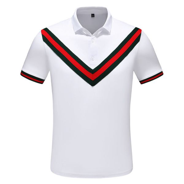 design summer new style lapel short sleeve trend simple atmosphere slim cotton t-shirt men's high-end large size colorfast base, White;black
design summer new style lapel short sleeve trend simple atmosphere slim cotton t-shirt men's high-end large size colorfast base, White;black
