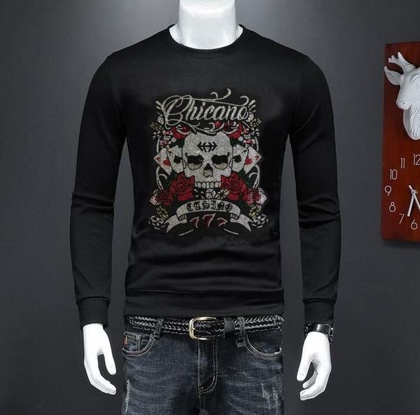 men's hoodies & sweatshirts flower and skull cool diamonds sweatshirt men drill hip hop male, Black
men's hoodies & sweatshirts flower and skull cool diamonds sweatshirt men drill hip hop male, Black