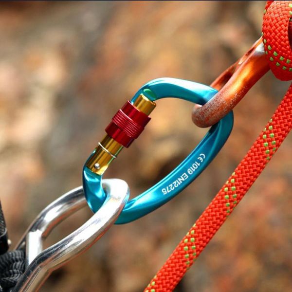 aluminum climbing carabiner 25kn locking type d quick draw buckle hanging nut backpack cords, slings and webbing1
aluminum climbing carabiner 25kn locking type d quick draw buckle hanging nut backpack cords, slings and webbing1