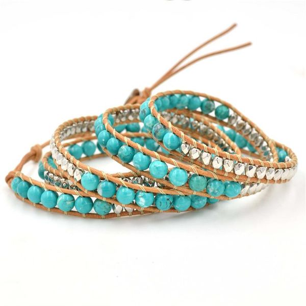 charm bracelets 2021 ethnic bohemia women chakra metal natural stone beads bracelet layers statement leather wrap ladies jewelry gift, Golden;silver
charm bracelets 2021 ethnic bohemia women chakra metal natural stone beads bracelet layers statement leather wrap ladies jewelry gift, Golden;silver