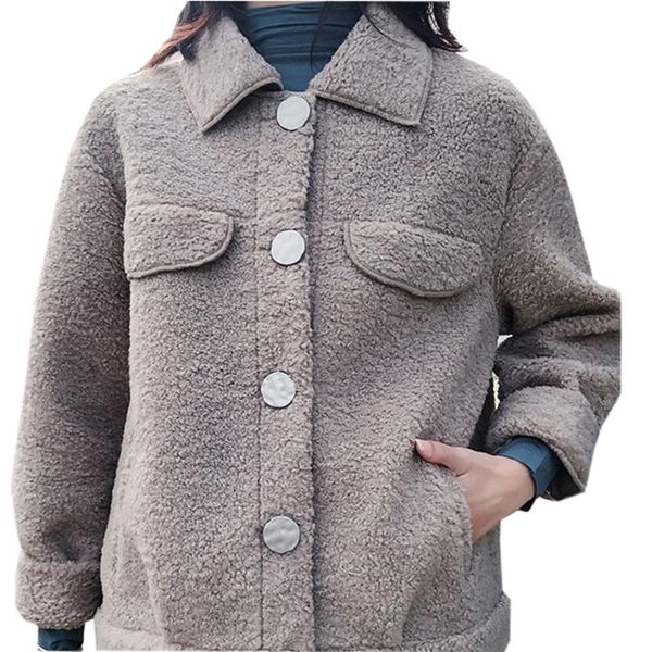 women's wool & blends ladies lambswool coats women short thicken warm jackets outwears autumn winter solid color casual woolen fp1748, Black
women's wool & blends ladies lambswool coats women short thicken warm jackets outwears autumn winter solid color casual woolen fp1748, Black