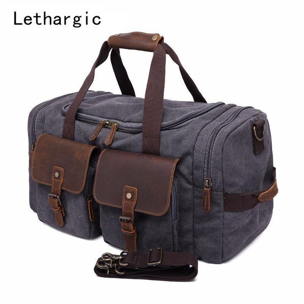 lethargic canvas travel bag retro men's handbag casual wear-resistant one-shouldered diagonal luggage duffel bags
lethargic canvas travel bag retro men's handbag casual wear-resistant one-shouldered diagonal luggage duffel bags