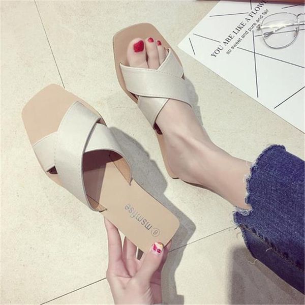 slippers slippers, women's summer 2021 models european station toe crossing, flat bottom drag on the beach cold slippers., Black
slippers slippers, women's summer 2021 models european station toe crossing, flat bottom drag on the beach cold slippers., Black