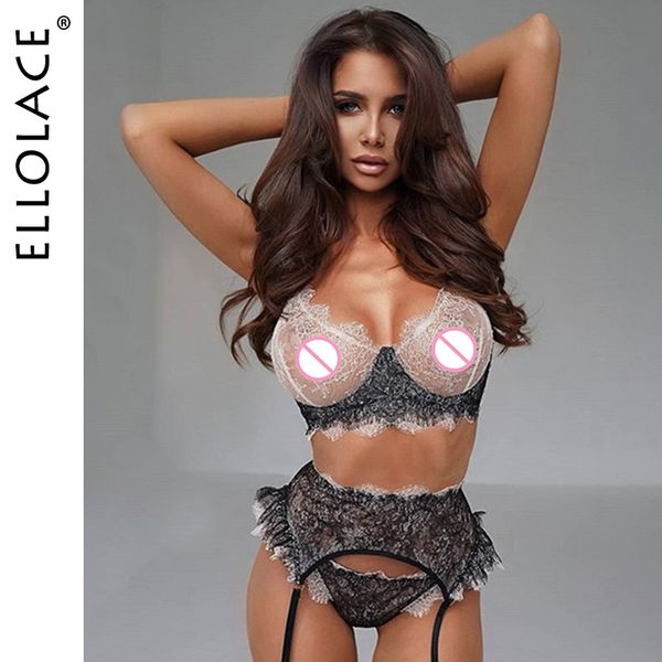 lingerie set transparent womens underwear lace lenceria patchwork erotic lingerie costumes intimate 3 piece sets, Black;white
lingerie set transparent womens underwear lace lenceria patchwork erotic lingerie costumes intimate 3 piece sets, Black;white