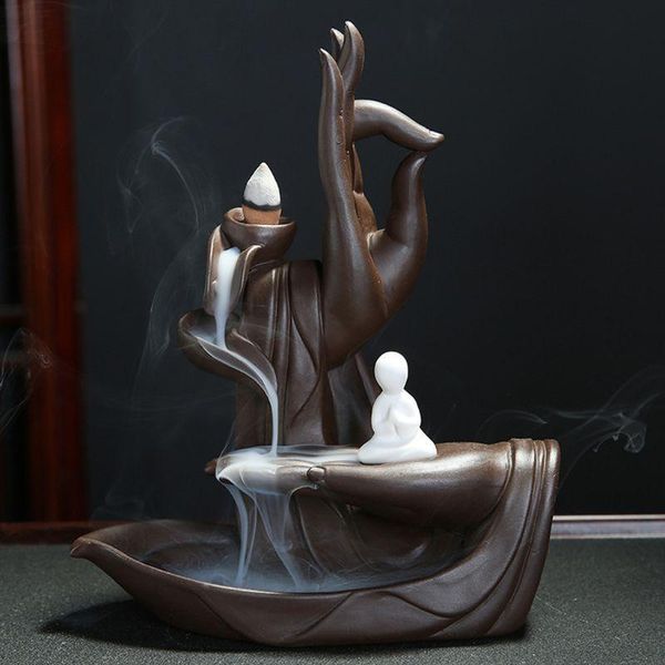 fragrance lamps lotus flower/monk backflow incense burner, large handmade ceramic cone
fragrance lamps lotus flower/monk backflow incense burner, large handmade ceramic cone