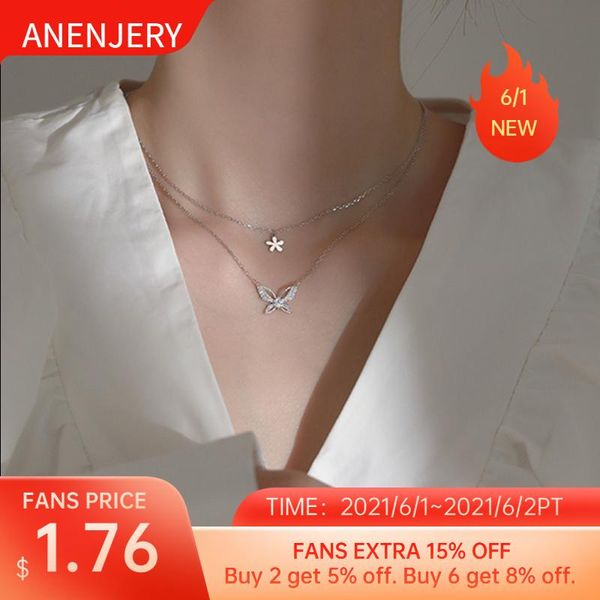 chains anenjery 925 sterling silver shiny zircon butterfly flowers necklaces for women exquisite chain light luxury french jewelry
chains anenjery 925 sterling silver shiny zircon butterfly flowers necklaces for women exquisite chain light luxury french jewelry