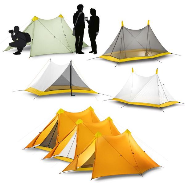 1.4kg ultralight 2 person 4 seasons camping tent nylon silicon coated rodless 2-tower large 570g flysheet &830g inner tents and shelters
1.4kg ultralight 2 person 4 seasons camping tent nylon silicon coated rodless 2-tower large 570g flysheet &830g inner tents and shelters