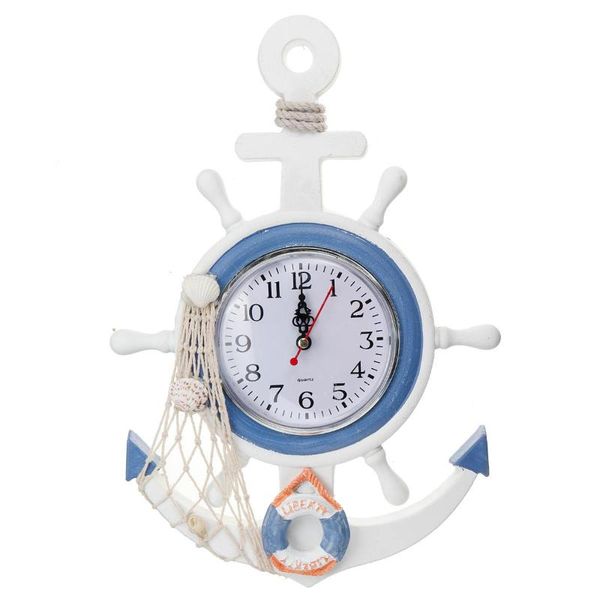 wall clocks 33cm anchor clock wooden mediterranean style home beach theme nautical ship wheel hanging decoration
wall clocks 33cm anchor clock wooden mediterranean style home beach theme nautical ship wheel hanging decoration