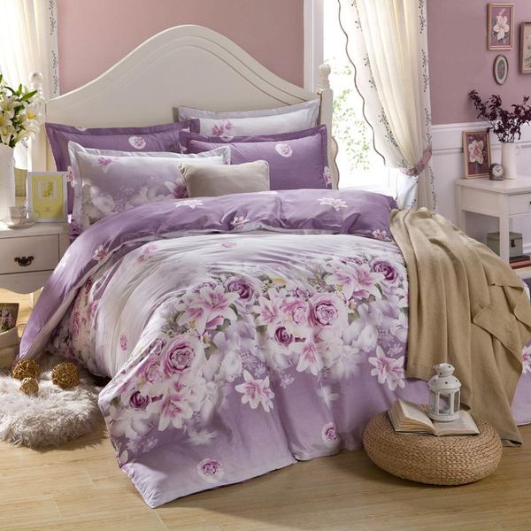 bedding sets 100% cotton purple set floral printed with duvet cover size 200x230cm for 2 person bed #a03
bedding sets 100% cotton purple set floral printed with duvet cover size 200x230cm for 2 person bed #a03