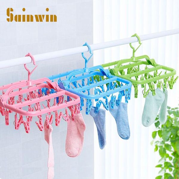 hangers & racks sainwin 1pcs 32clips folding clothes rack windproof dryer plastic hanger multi-clips children's socks
hangers & racks sainwin 1pcs 32clips folding clothes rack windproof dryer plastic hanger multi-clips children's socks