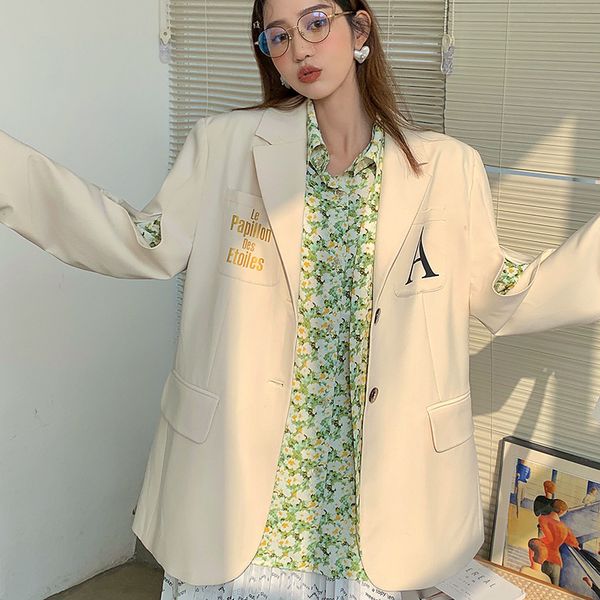 exquisite high-end suit aa001 spring 2021 solid color letter pocket long sleeve hollow back split design for women, White;black
exquisite high-end suit aa001 spring 2021 solid color letter pocket long sleeve hollow back split design for women, White;black