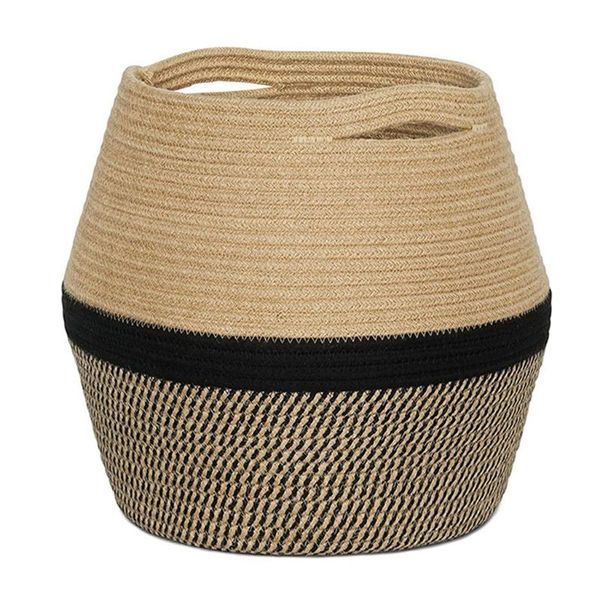 storage baskets 4x7b foldable cotton rope woven multi-functional books clothes laundry basket home decorations
storage baskets 4x7b foldable cotton rope woven multi-functional books clothes laundry basket home decorations