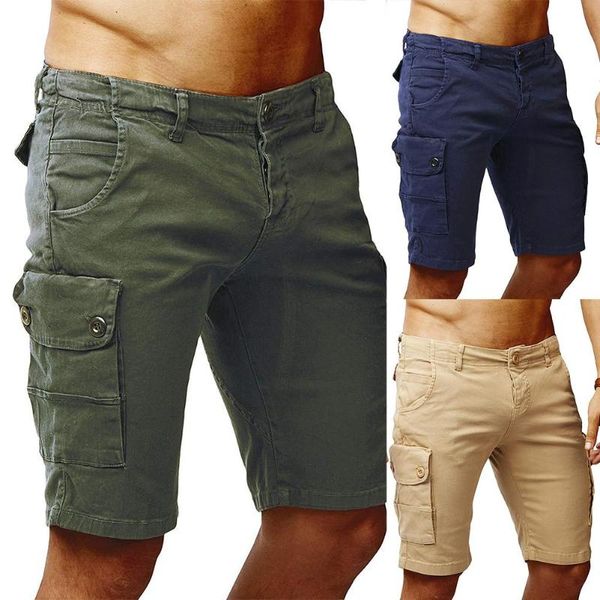 men casual solid color button zip multi pockets cotton shorts beach trousers closure comfortable wear men's, White;black
men casual solid color button zip multi pockets cotton shorts beach trousers closure comfortable wear men's, White;black