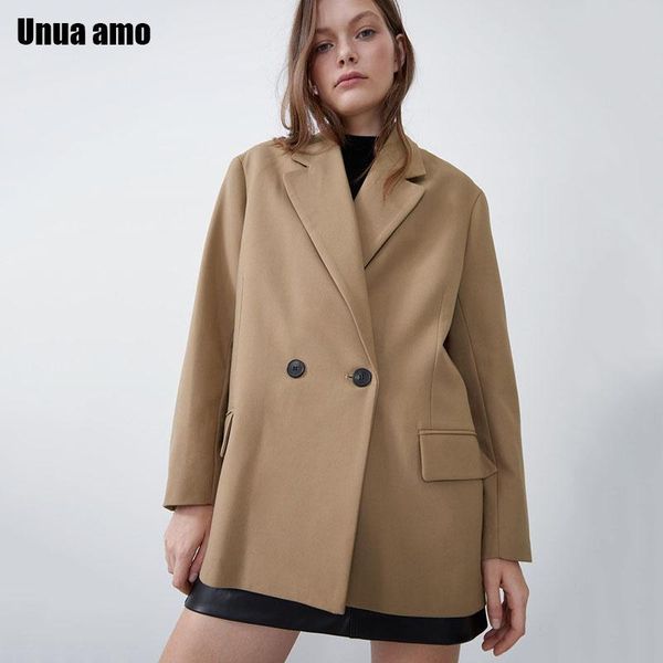 unua amo khaki blazer women casual suit jacket autumn 2021 vintage stylish office lady loose jackets coat women's suits & blazers, White;black
unua amo khaki blazer women casual suit jacket autumn 2021 vintage stylish office lady loose jackets coat women's suits & blazers, White;black