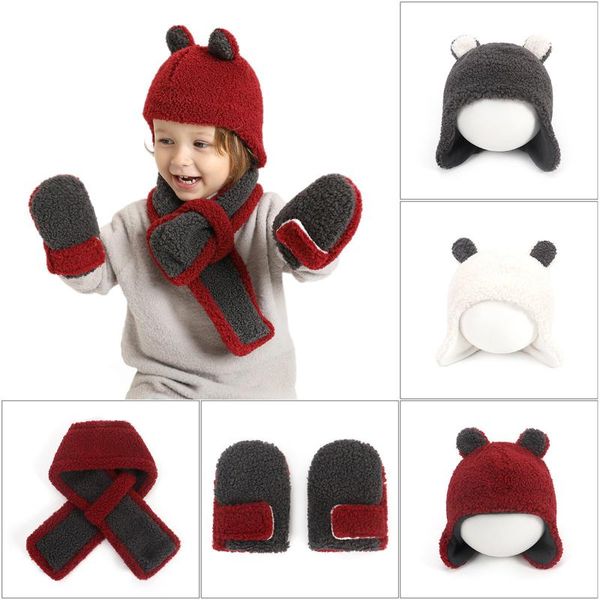 caps & hats 3pcs autumn and winter children's bear flannel warm earmuffs outdoor boys' bib gloves set, Yellow
caps & hats 3pcs autumn and winter children's bear flannel warm earmuffs outdoor boys' bib gloves set, Yellow