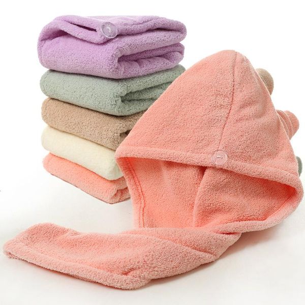 towel women microfiber quick dry hat cap soft hair bath drying girls turban head wrap bathing absorbent towels shower 25x65cm
towel women microfiber quick dry hat cap soft hair bath drying girls turban head wrap bathing absorbent towels shower 25x65cm