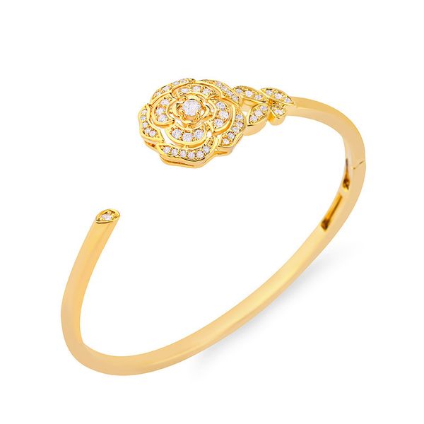 aosheng high grade jewelry diamond studded rose open bracelet women's accessories brb32, Golden;silver
aosheng high grade jewelry diamond studded rose open bracelet women's accessories brb32, Golden;silver