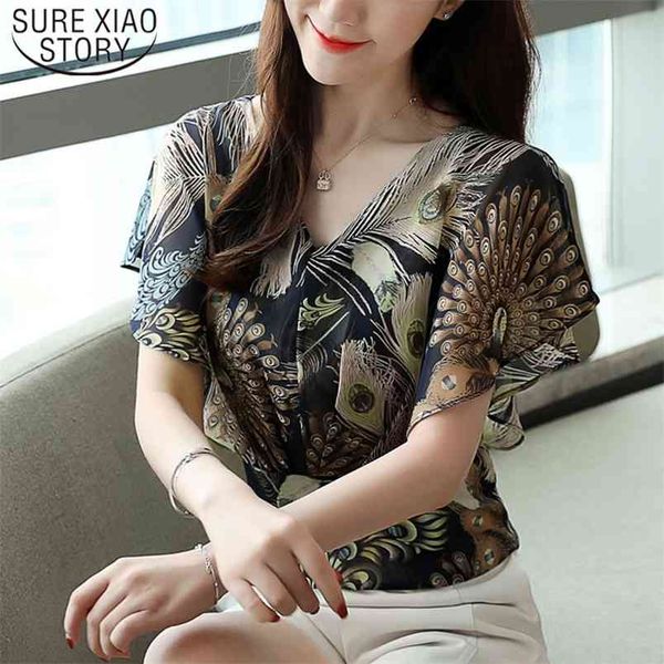 short sleeve print chiffon casual plus size women blouse v-neck ruffle vintage busas elegantes 8836 50 210506, White
short sleeve print chiffon casual plus size women blouse v-neck ruffle vintage busas elegantes 8836 50 210506, White