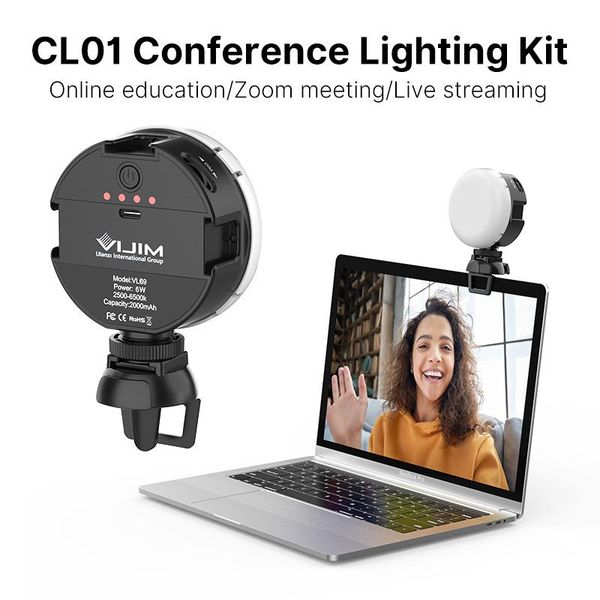 cl-01 lapconference light selfie led video with clip for office rechargable 2500k-6500k flash heads
cl-01 lapconference light selfie led video with clip for office rechargable 2500k-6500k flash heads