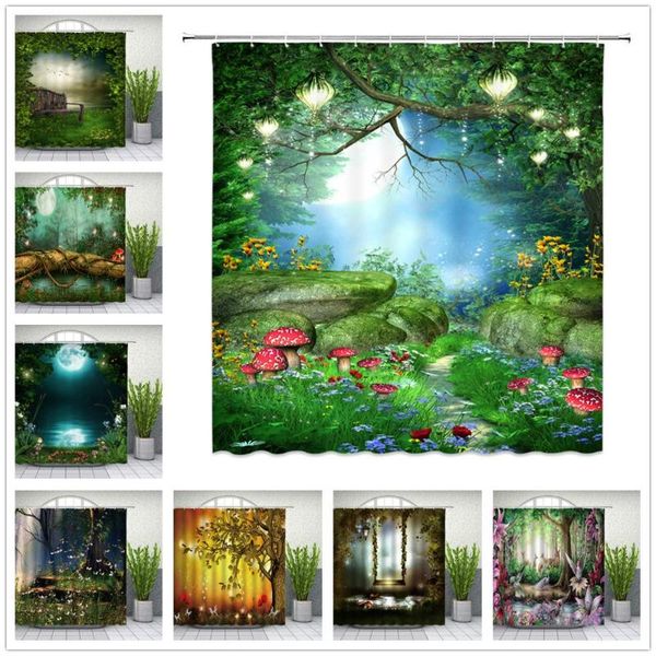shower curtains jungle landscape flower plant mushroom night view fairy tale bathroom decor home bathtub polyester curtain set
shower curtains jungle landscape flower plant mushroom night view fairy tale bathroom decor home bathtub polyester curtain set