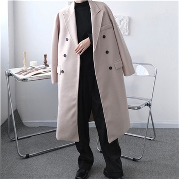 wool british autumn and winter style retro double breasted male medium-length trench youth thickening coat vjjh, Black
wool british autumn and winter style retro double breasted male medium-length trench youth thickening coat vjjh, Black