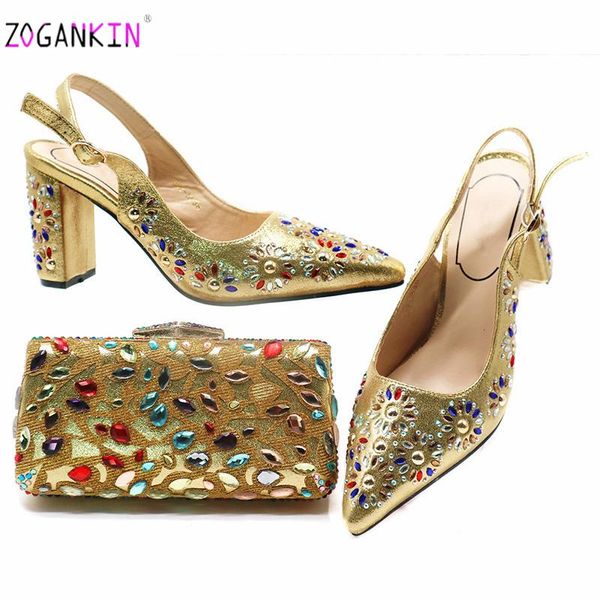 dress shoes 2021 gold leisure style italian design and bag to match african matching set for party with shinning crystal, Black
dress shoes 2021 gold leisure style italian design and bag to match african matching set for party with shinning crystal, Black