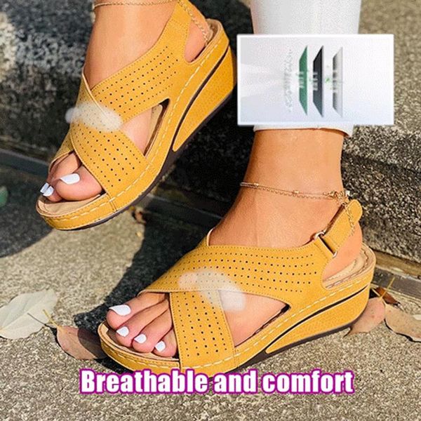 sandals summer flat beach open toe ladies solid color thick bottom wedge heel round shoe, Black
sandals summer flat beach open toe ladies solid color thick bottom wedge heel round shoe, Black