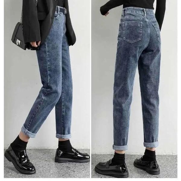 women's jeans 2021 korean high waist women solid belt harem pants loose casual oversize street denim trousers pantalon femme, Blue
women's jeans 2021 korean high waist women solid belt harem pants loose casual oversize street denim trousers pantalon femme, Blue