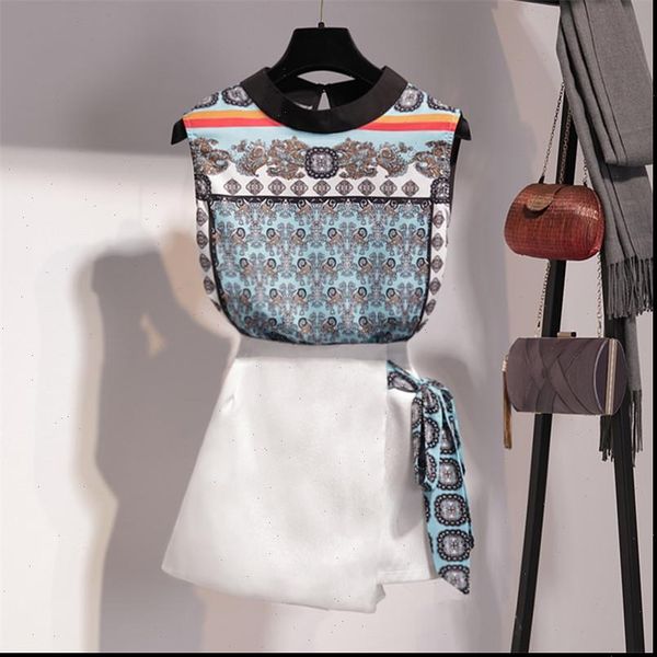 summer 2 pieces skirts suits women tracksuits vintage printed blouse shirts irregular set two piece, Gray
summer 2 pieces skirts suits women tracksuits vintage printed blouse shirts irregular set two piece, Gray