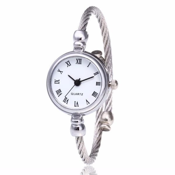 wristwatches fashion women simple silver roma dial watch casual luxury small bracelet female clock ladies relogio feminino, Slivery;brown
wristwatches fashion women simple silver roma dial watch casual luxury small bracelet female clock ladies relogio feminino, Slivery;brown