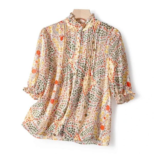 women's blouses & shirts women summer short sleeve blouse& shirt ruffled neck heart flower printing female luxury casual 2021, White
women's blouses & shirts women summer short sleeve blouse& shirt ruffled neck heart flower printing female luxury casual 2021, White